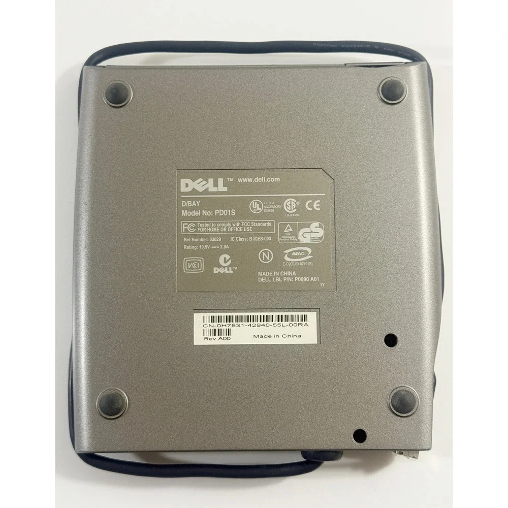 Dell PD01S External D-Bay DVD Rom Cd RW Drive